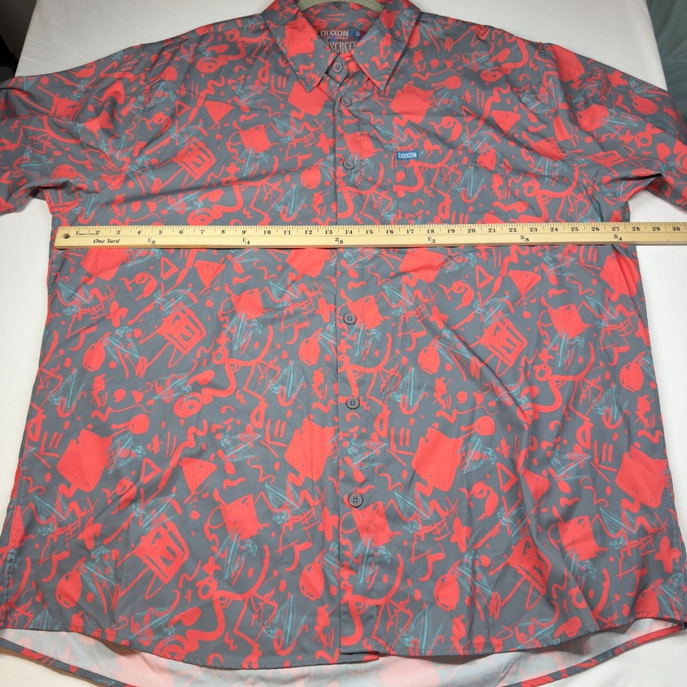 DIXXON Flannel Co SCREECH Sz 3X Party Shirt Button Up Hawaiian Camp Jet Ski Pink - Picture 7 of 13